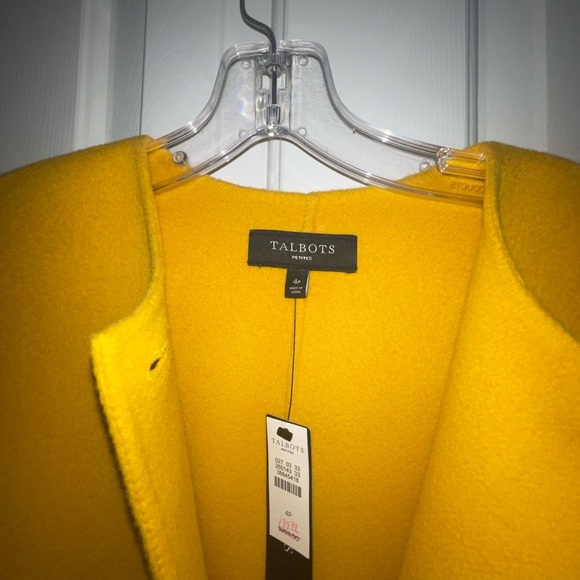 Mustard Yellow Wool Coat - Unlined - Picture 4 of 5
